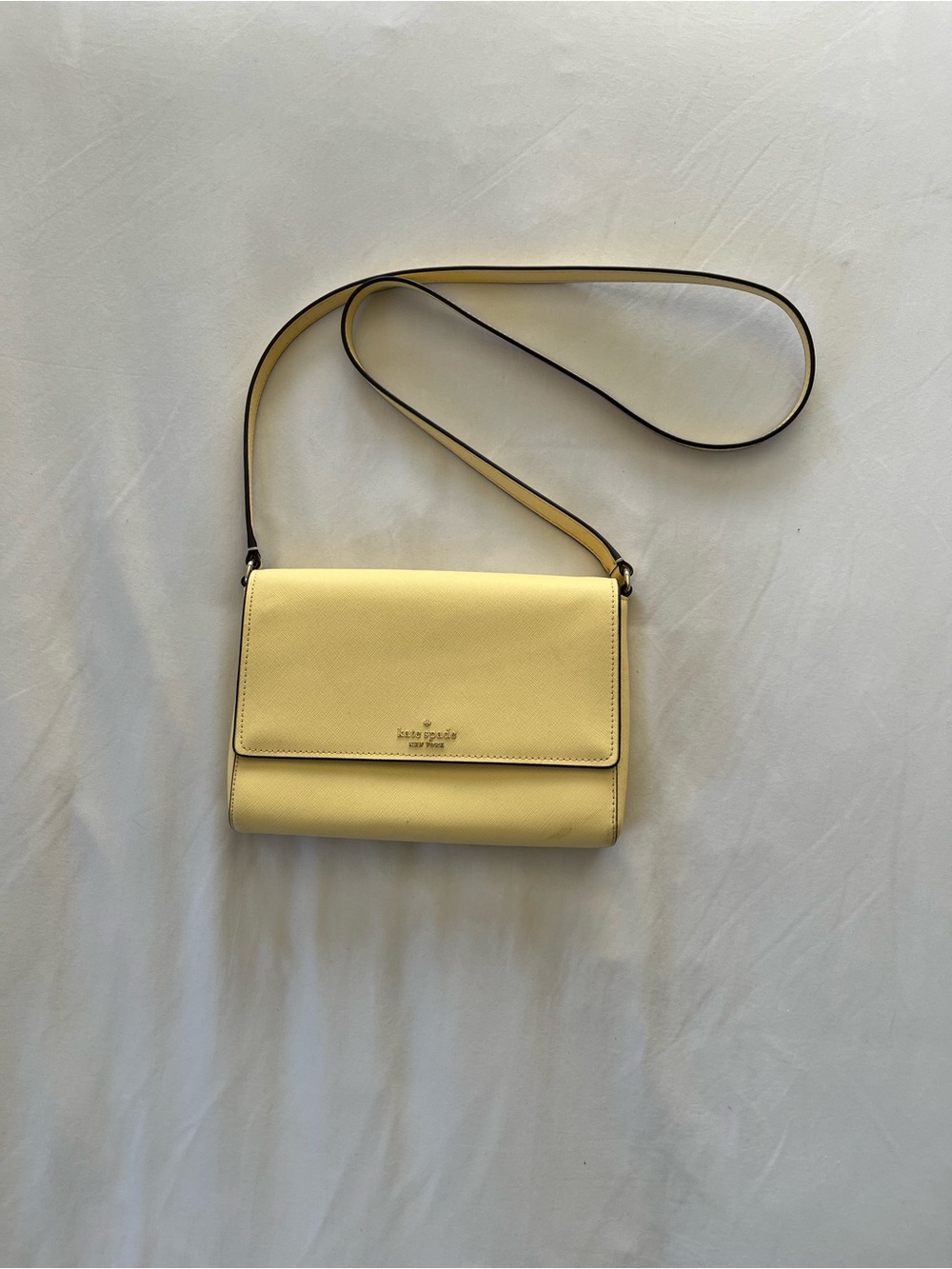 Kate Spade Butter Yellow Crossbody with Slim Strap
